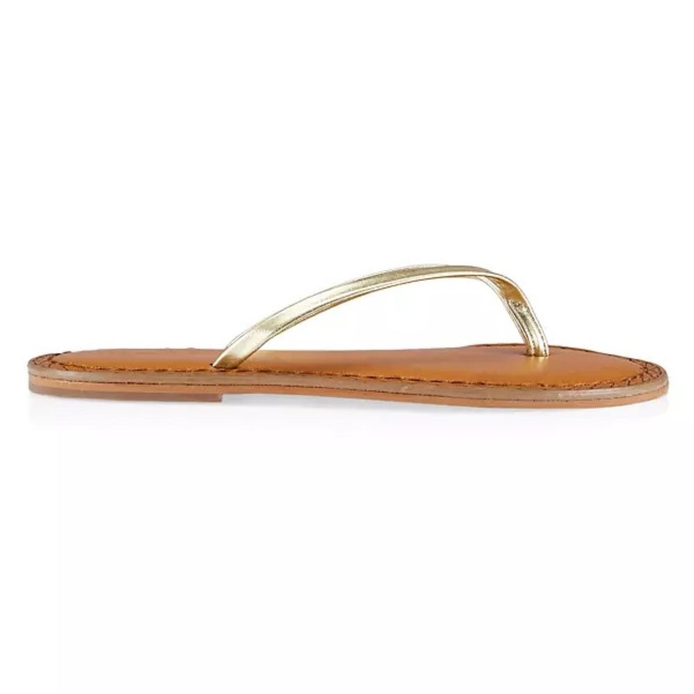 Vineyard Vines Gold Thong Sandals - Picture 2 of 8